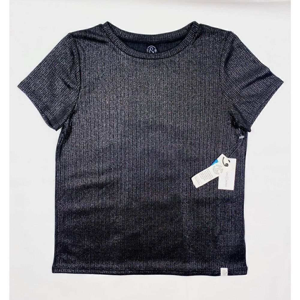 NWT XL Girl's Treasure and Bond Black Shimmer Top‎